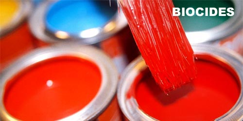 Biocides used in paints, coatings, resin & pigment industries